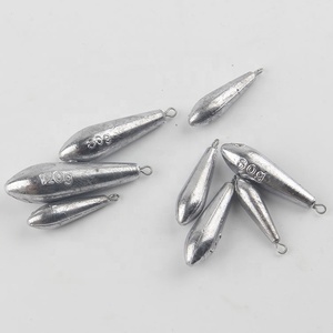 Plomos de Pesca con Anzuelo de Pesca en Forma de Lágrima con Hoja de Sauce y Anillo para Pesca Marina - Product Image 4