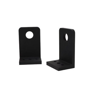 Electromagnetic Pump Support Frame JP1 Series Plastic L Shaped <b>Bracket</b> Durable <b>Black</b> Mounting <b>Bracket</b> For Self Priming Pump - Product Image 4
