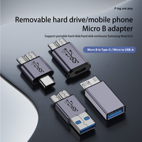 Conector adaptador Micro B USB C 3,0 macho a tipo C hembra para disco duro externo Cable HDD