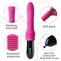 Masturbateur automatique électrique rechargeable à télécommande, jouet sexuel, gode télescopique, machine à pousser