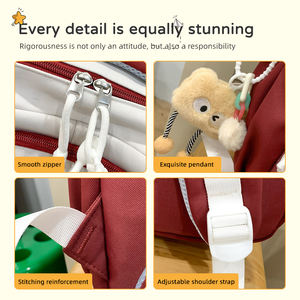 Mochila de estudiante universitario informal de gran capacidad transfronteriza, mochila de viaje, mochila escolar para adolescentes, fábrica al por mayor, logotipo personalizado - Product Image 5