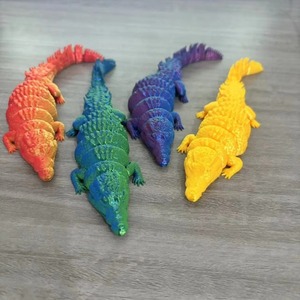 Modelo de Juguete de Cocodrilo Impreso en 3D, Figura de Plástico Articulada y Creativa para Niños - Product Image 4