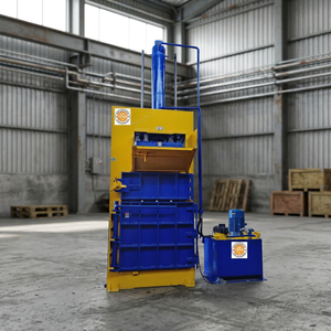 Presse à balles pour film plastique de 50 tonnes, machine à balles hydraulique Gepe de 50 tonnes, compresseur de déchets semi-automatique - Product Image 1