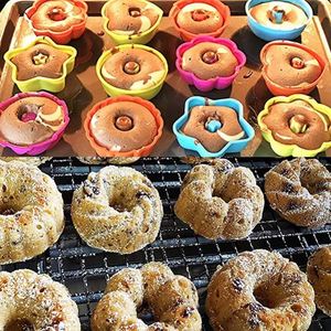 <b>Silicone</b> Muffin Cups <b>Silicone</b> Cupcake <b>Baking</b> Cups Reusable Muffin Liners Cupcake Wrapper Cups Holders for Muffins Cupcakes - Product Image 5