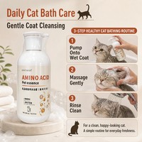 Shampoo pour chat aux acides aminés ZouRunAn, OEM, marque privée, étiquette personnalisée, 500 ml, même qualité que votre marque, vente en gros