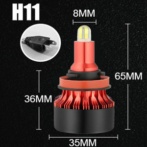 Faros LED Luminosos de 360 Grados para Automóvil, H1 H7 H11 9005 en Todos los Lados, Faros Modificados 9005, Bombilla Integrada de Luz Alta y Baja - Product Image 3