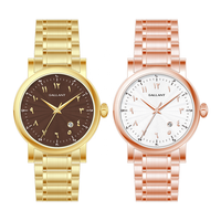 Montre classique à bracelet en diamant Montres de luxe pour homme en cuir avec logo personnalisé et cadran arabe