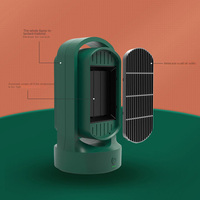 Ventilateur électrique 2-en-1 AFY, refroidissement et chauffage rapides, 1500W, inclinaison réglable, arrêt automatique, chauffage de table en céramique PTC.