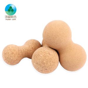 2024 Hochwertiger Umweltfreundlicher Erdnuss-Massageball aus Naturkork mit Wunschlogo für Nacken- und Fuß-Yogaübungen - Product Image 2