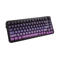 Clavier de jeu mécanique tri-mode 75 % en stock usine, clavier de jeu mécanique sans fil RGB 82 touches en stock, vente chaude