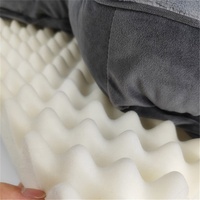 Lit pour chien multi-tailles, rectangulaire, en mousse orthopédique, avec quatre oreillers latéraux