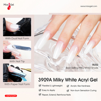 Kit d'extension d'ongles en acrylique Fresh Look Fournitures professionnelles Polish acrylique transparent Vegan Poly Gel Poly Gel de marque privée
