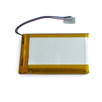 Batterie LiPo rechargeable à semi-conducteurs certifiée UL1642 CE 3,7 V 2400 mAh, pochette A&S Power AS553640, 500 cycles