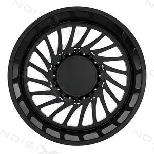 Rines DRW de Aluminio Forjado 24x14 24x8.25 26x16 26x8.25 8x200 8x210 Negros Fresados con Puntas para Ford F350 Chevy Silverado 3500 - Product Image 6