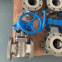 Vanne à opercule en acier inoxydable, gamme complète de tailles CF8, vanne à opercule manuelle à brides pour milieux industriels