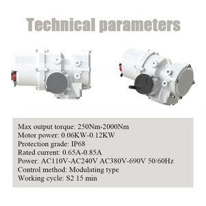 ตัวกระตุ้นไฟฟ้าแบบปรับความเร็วอัตโนมัติสำหรับงานอุตสาหกรรมจากโรงงานจีน รองรับโปรไฟบัส โมดบัส ฮาร์ท IP68 220V 380V 50Hz - Product Image 4