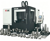 Fraiseuse CNC de type portique à broche unique de haute précision, système de commande Siemens, broche HSK-A63, conicité 24, usinage de 24 outils