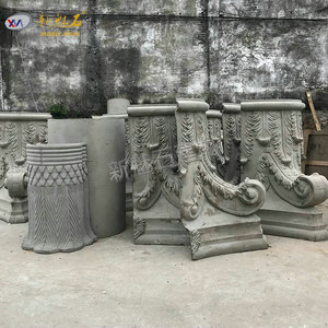 New Magic <b>Stone</b> Grc Roman Column Components 55.2Mpa Compressive Strength Outdoor Building Entrance Decorative Lines - Product Image 1