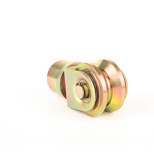 360 Degrés Rotatif Pliant Porte Roue En Métal En <span class=keywords><strong>Bois</strong></span> Clôture Porte Guide Rouleau avec Double Roulements 60 mm Poulie Universelle - Product Image 5