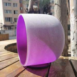 Juego de 7 Uds. de 7-12 Inch olored rorosted uuartz ryrystaling Owl 432Hz con arrarrying AGS para ga osa edication OUND Ealing. - Product Image 4