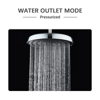 Pommeau de douche mural moderne chromé réglable à haute pression, économie d'eau, effet pluie, pour salle de bain et hôtel, 12,5 pouces, simple, garantie 1 an