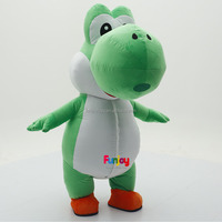 Costume gonflable Yoshi de 2 m/2,6 m, costume de dinosaure vert Mario pour Halloween et événements de cosplay