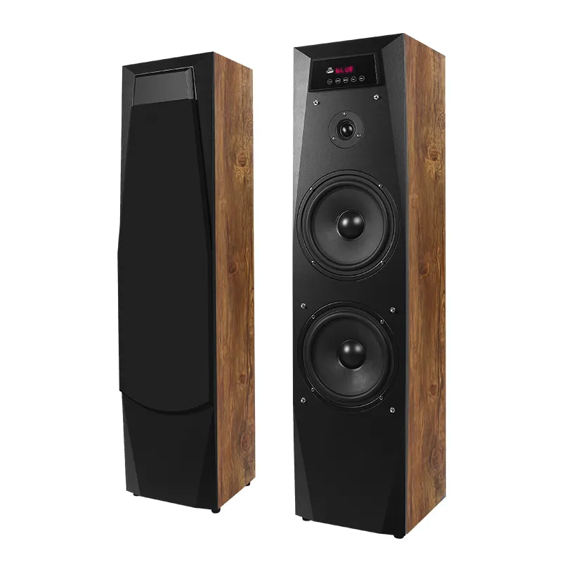 Produsen 2021 Grosir Speaker Musik Aktif Hifi 200W Speaker Nirkabel Kayu