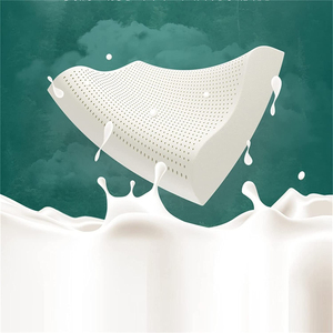 <span class=keywords><strong>Oreiller</strong></span> en Latex Contour Cervical Organique <span class=keywords><strong>Ergonomique</strong></span> Respirant pour Douleur au Cou 100% <span class=keywords><strong>Oreiller</strong></span> en Latex Talalay Naturel Queen Size - Product Image 2