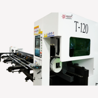 Machine de découpe laser à fibre CNC pour tubes métalliques, haute précision, système de contrôle Cypcut, prise en charge AI/PLT