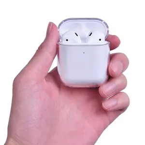 Usine en gros en plastique dur Transparent et Transparent simple pour Apple Airpods 1 / 2 OEM modèle Adapté Aux Besoins Du Client