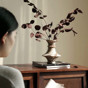 SAIDKOCC D15.5x18cm 테이블 선반 용 이탈리아 대리석 꽃병 벽난로 입구 칼라 카타 홈 장식용 붉은 꽃병 - Product Image 5