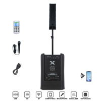Altavoz de Columna Activo Profesional de 2000W, Altavoz PA de 12 Pulgadas, 1.1 Canales, Función DSP, Sistema de Karaoke para Fiestas, Bocina Parlante