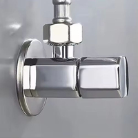 Robinet d'angle de luxe G1/2 en laiton massif pour salle de bain, vanne d'arrêt d'eau haute pression pour projets hôteliers et villas