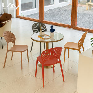 Chaises <span class=keywords><strong>de</strong></span> jardin <span class=keywords><strong>d</strong></span>'extérieur tendance, empilables, colorées, en plastique, pour restaurant, café, PP - Product Image 3