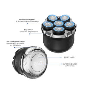 Kit DE ASEO inalámbrico Boyo 6 1, afeitadora impermeable recargable para hombres, uso doméstico portátil, carga USB, batería de iones de litio RV - Product Image 4