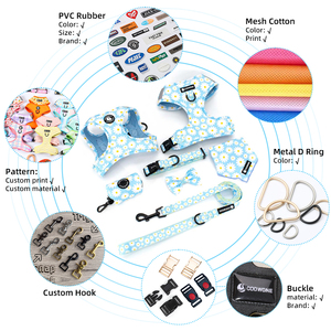 Arnês de Design para Cães Greyhound com Estampa de Verão e Logo Personalizado Acessórios para Animais de Estimação Coleiras e Guias Anti-Puxão - Product Image 2