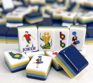 Jeu de Mahjong de Luxe Série Stade Lingxi Édition Football - Tuiles Sportives Durables Thème USA avec Tuiles de Mahjong en Acrylique - Product Image 3