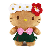Porte-clés en peluche en coton PP super doux, figurine de personnage de dessin animé pour chat, accessoire de voiture, pour grossistes