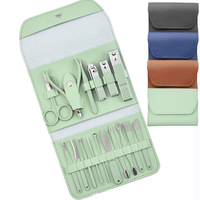 Gmagic - Ensemble d'outils de manucure professionnel très vendu - 16 pièces - Ensemble de manucure et de pédicure - Ensemble de coupe-ongles populaire pour femmes et hommes
