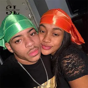 Boné estilo hip hop durags de cetim para homens, moda de seda com amostra grátis, bonés durag unissex personalizados para crianças, novo design