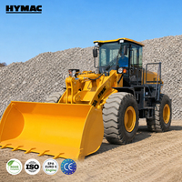 Chargeuse sur pneus robuste de 5 tonnes, chargeuse de chantier, chargeuse frontale, équipement hydraulique diesel