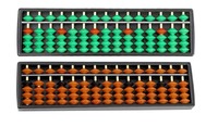 Boulier en plastique 15 chiffres outil d'arithmétique pour enfants apprendre les maths 5 perles boulier Mental aide traditionnelle caculation jouets cadeaux