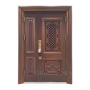 Puerta de Acero de Gran Tamaño, Diseño Contemporáneo, Personalizada para el Hogar, <span class=keywords><strong>Puertas</strong></span> Metálicas de Seguridad para Casa - Product Image 2