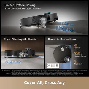 Aspirateur robot Dreame X60 Ultra Slim avec évitement d'obstacles par IA et serpillière à <span class=keywords><strong>eau</strong></span> chaude 100 ° C Maison Intelligente à <span class=keywords><strong>Auto</strong></span>-<span class=keywords><strong>Nettoyage</strong></span> et <span class=keywords><strong>Auto</strong></span>-Vidage - Product Image 6