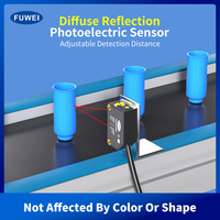 Capteur photoélectrique laser FUWEI à détection de distance réglable, réflexion diffuse et rétroréflexion FGNS10-300PFR-C