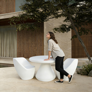 Set da Giardino Moderno <span class=keywords><strong>con</strong></span> Tavolo da Pranzo, <span class=keywords><strong>Sedie</strong></span> e Divano Singolo, <span class=keywords><strong>Tavolino</strong></span> da Caffè, Impermeabile IP65, in <span class=keywords><strong>Plastica</strong></span> Luminosa - Product Image 3