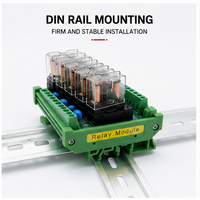 Module de relais à montage sur rail DIN 8 canaux de haute qualité, ignifuge, pour contrôle industriel, avec indicateur LED