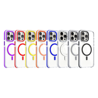 Coque de téléphone en TPU magnétique d'affaires pour iPhone 11 12 13 Pro Max Coque transparente HD pour téléphone portable pour iPhone 14 15 Pro Max
