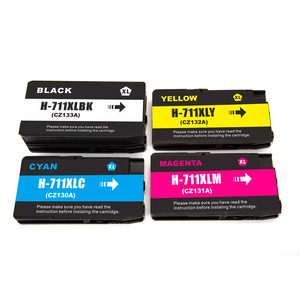 惠普<span class=keywords><strong>Designjet</strong></span> 711 T125 711XL 711 XL兼容墨盒的颜色区域，适用于惠普<span class=keywords><strong>T520</strong></span> T120 <span class=keywords><strong>T520</strong></span>打印机的全颜料墨水 - Product Image 3