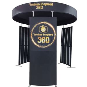 Cabine <span class=keywords><strong>photo</strong></span> vidéo 360 avec éclairage LED RGB personnalisé pour événements festifs - Product Image 4